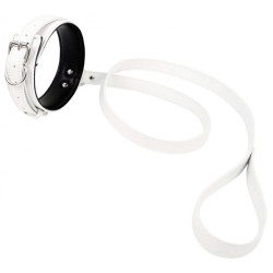 Generique Collier et Laisse Lighty Blanc